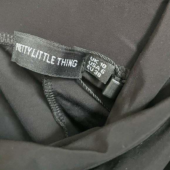 PLT Cowl Back Stretch Romper - Picture 4 of 5